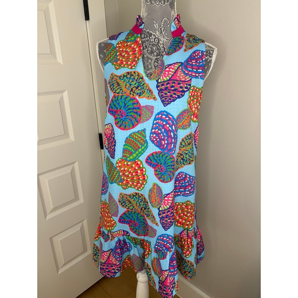 Anthropologie TMHL Seashell Sleeveless Dress Size XS Extra Small - Picture 3 of 7
